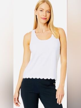 Lilly Pulitzer UPF 50+ Luxletic Claralee Scallop Bra Tank Top